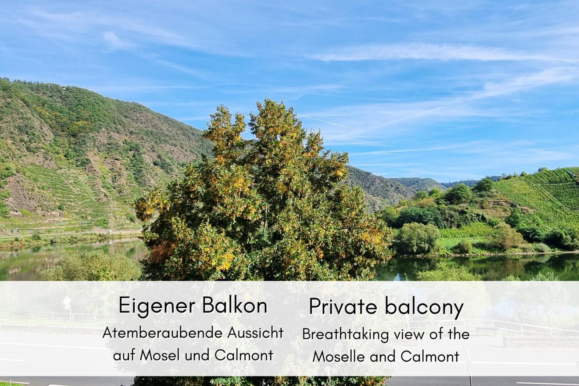 Winzerhaus Am Calmont - Raumwunder Mit Moselblick Apartment เบรมม์ ภายนอก รูปภาพ